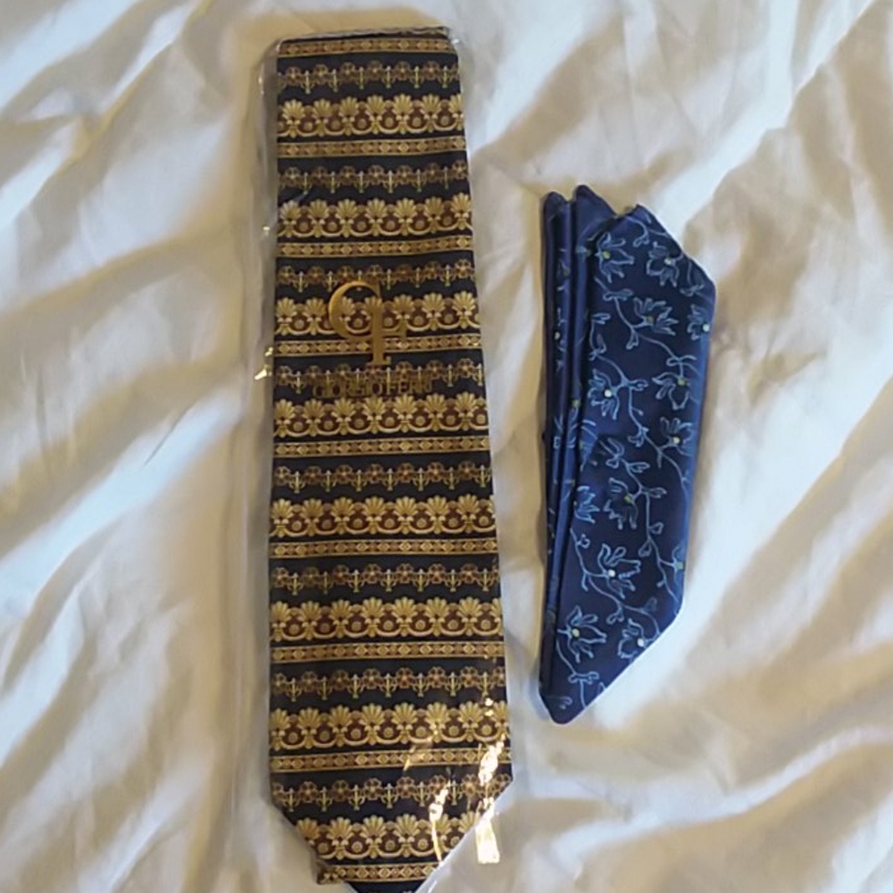 Men's GIORGIO FERRI Silk Tie & Handkerchief